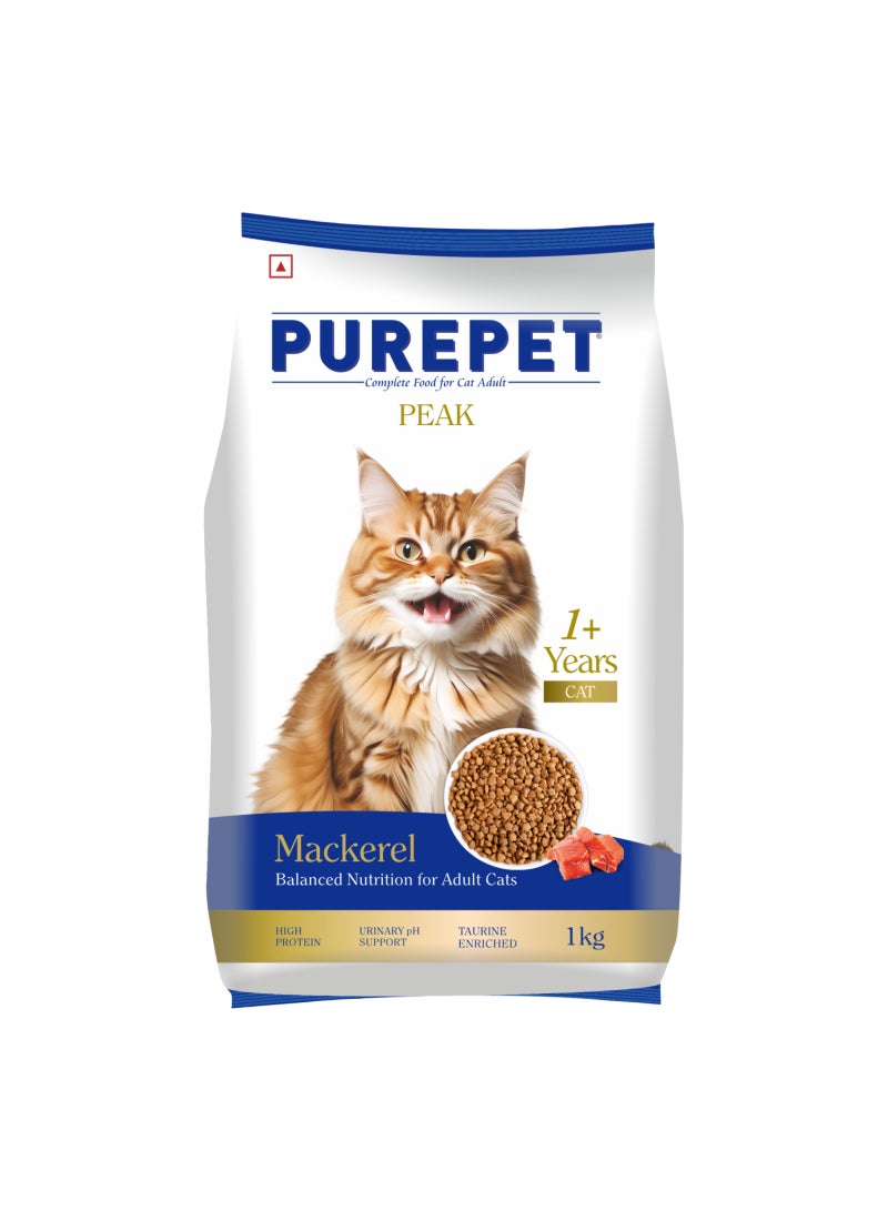 PUREPET Peak Dry Cat Food Mackerel - Image 1