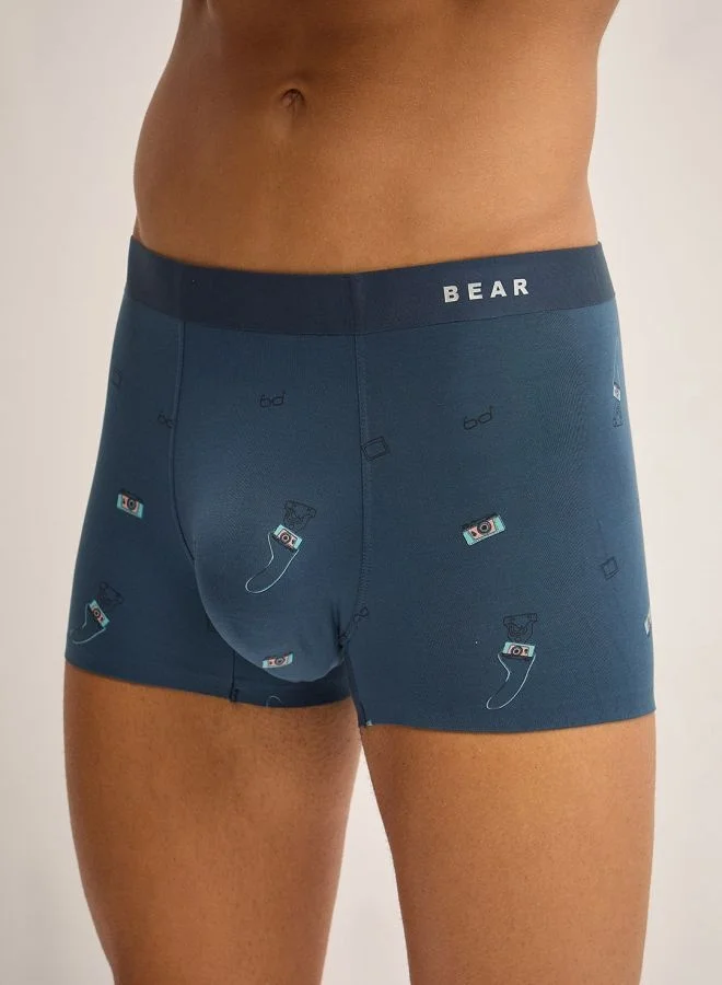 THE BEAR HOUSE Men’s Boxers (Pack of 3) – Stretchable Waistband and Soft Modal Boxer Shorts, Breathable Fabric for Comfort, Ideal for Work and Casual Wear