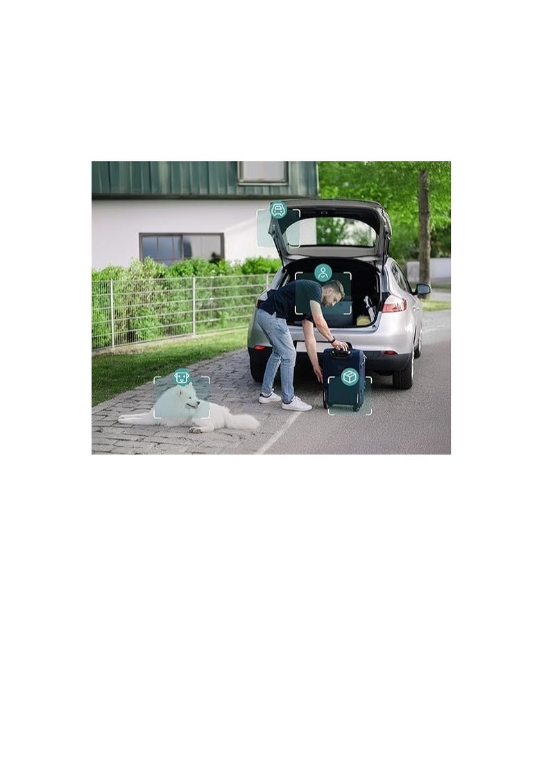 كاميرا مراقبة واي فاي لاسلكية خارجية 2 كيه – لوحة شمسية مدمجة، جهاز استشعار حركة، رؤية ليلية ملونة، مقاومة للماء بتصنيف IP65، كشف منطقة مخصصة - Image 2