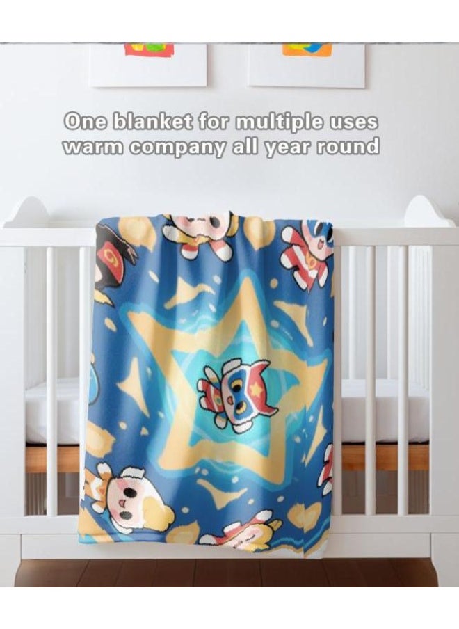 General - Baby and children's cartoon flannel thin blanket (warm and comfortable, suitable for sleep, game use) 70cm*100cm - 819 - Image 1