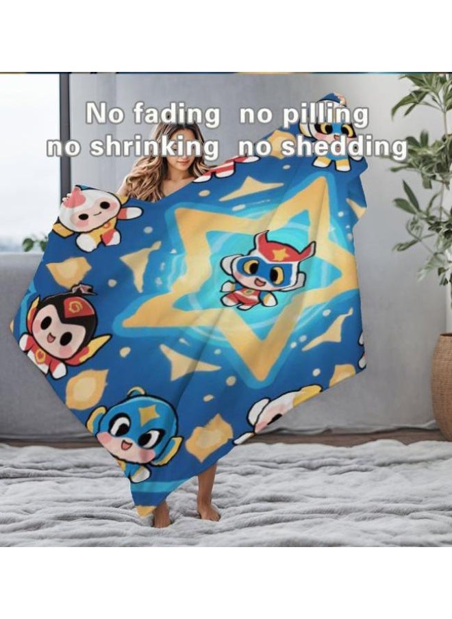 General - Baby and children's cartoon flannel thin blanket (warm and comfortable, suitable for sleep, game use) 70cm*100cm - 819 - Image 1