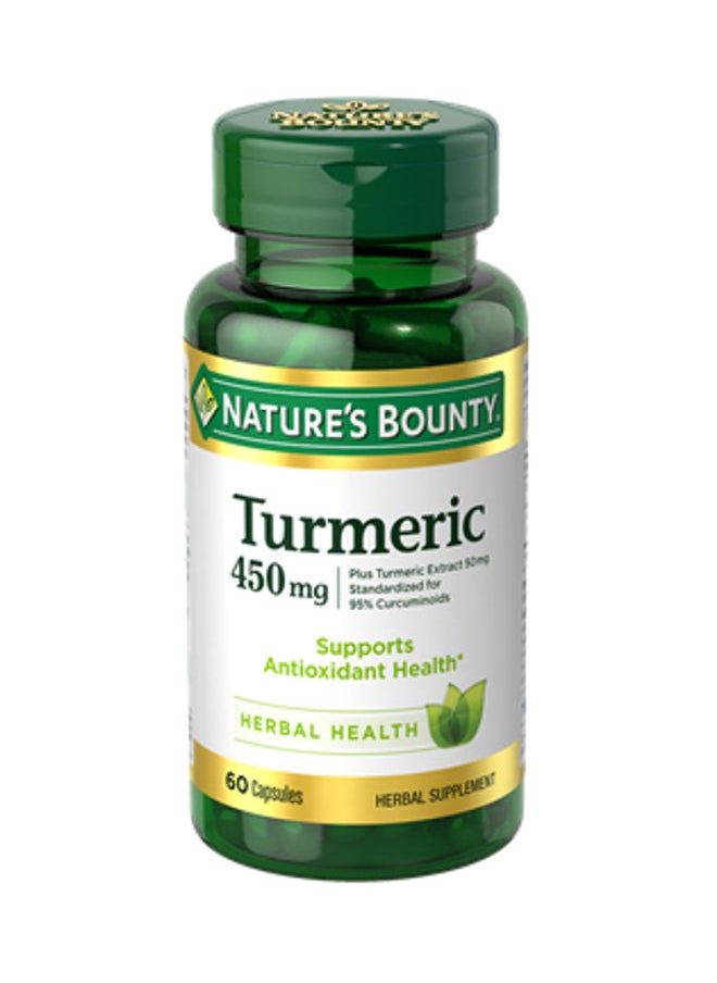 NATURE'S BOUNTY Turmeric 450 Mg - 60 Capsules  - Image 1