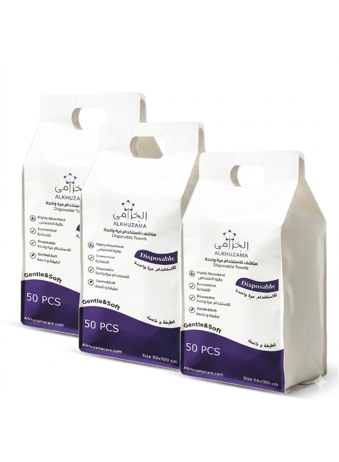 alkhuzama ِAl khuzama Disposable Paper Towels, 50 x 100 cm (3 packs) – Convenience and hygiene with every use - Image 5