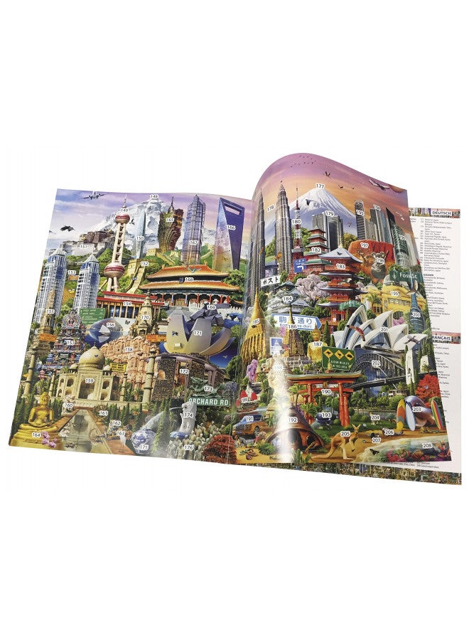 Educa - XXL Puzzle, Around The World, Puzzle of 42,000 Pieces, Includes Booklet with List of Monuments, Ref. 17570 - Image 2