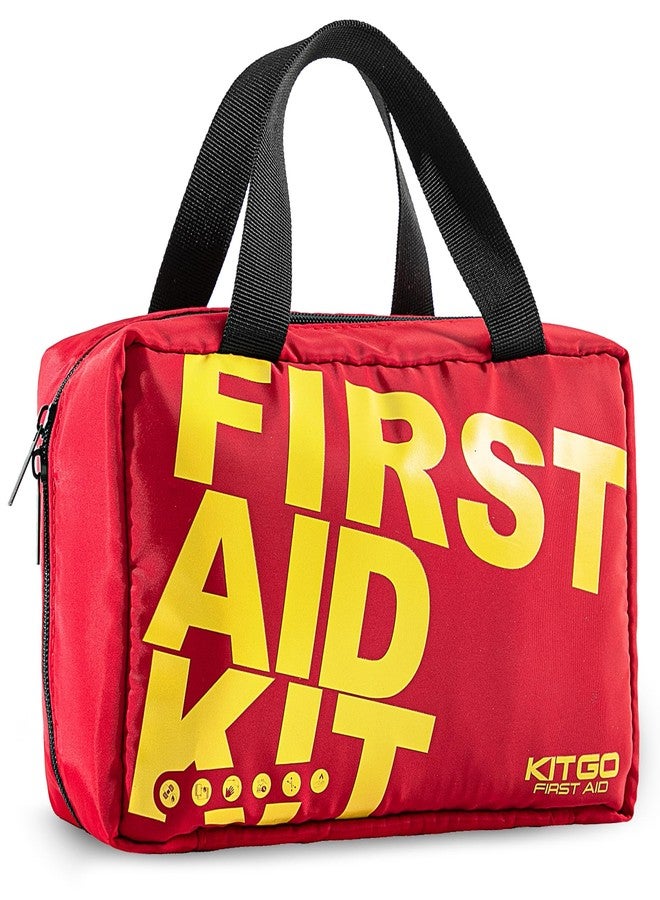 Kitgo First Aid Kit-450 Piece Medical Kit with Essential Emergency Medical Supplies, Emergency First Aid Kit for Home, Car, Camping, Travel, Hiking, Truck, Sports & Outdoor