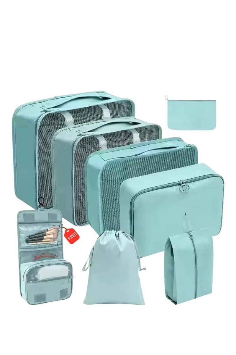 حقيبة تخزين سفر قابلة للطي - منظم محمول متعدد الأغراض للملابس والاستخدام المنزلي | تصميم مربع، خفيف الوزن وموفر للمساحة، مناسب للخزانة والتنظيف والأمتعة - Image 1