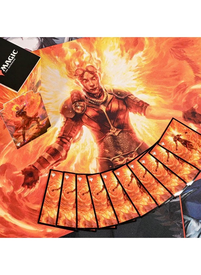 Ultra Pro - March Of The Machine 100+ Deck Box Ft. Chandra Hope’S Beacon For Mtg Store & Protect Gaming Cards Valuable Trading Cards Self Locking Lid Store 100 Double Sleeved Cards - Image 1