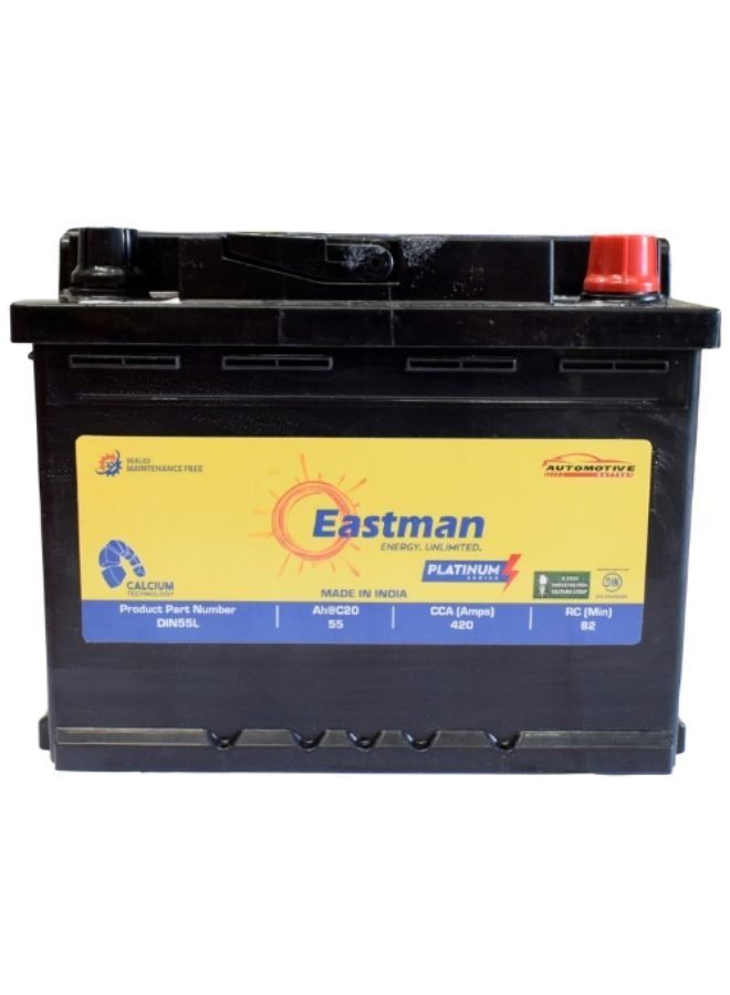 Eastman Eastman 12V 55 AH DIN Car Battery 