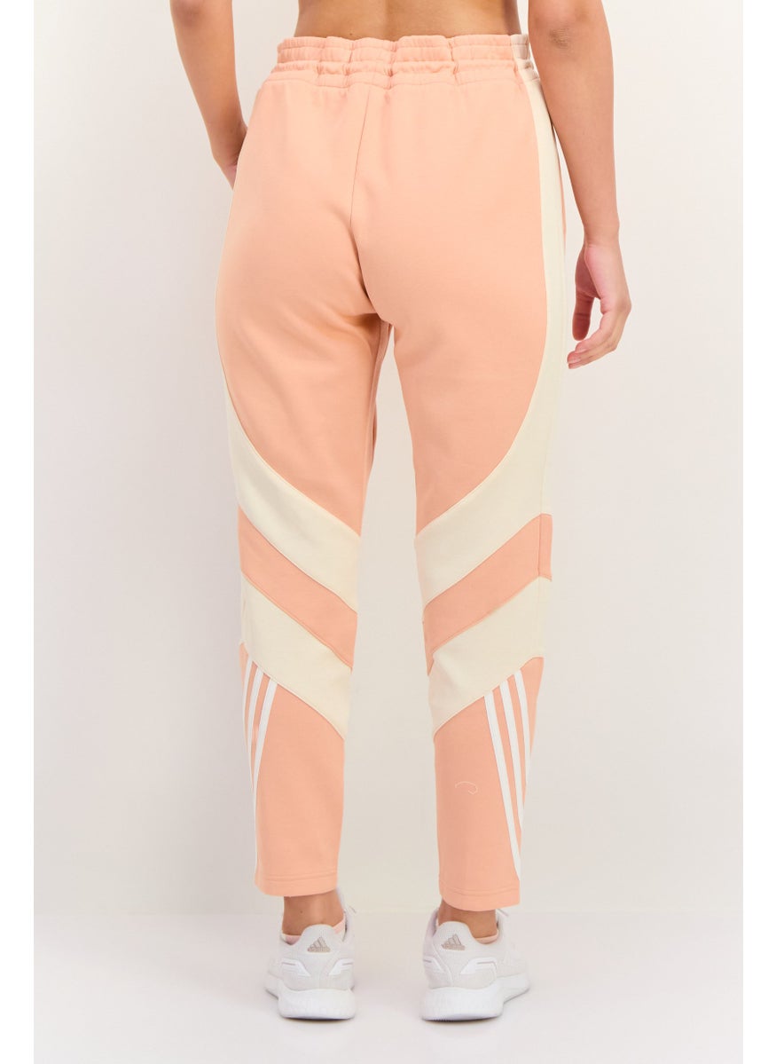 Adidas Women Sportswear Fit Training Sweatpants, Peach  - Image 3