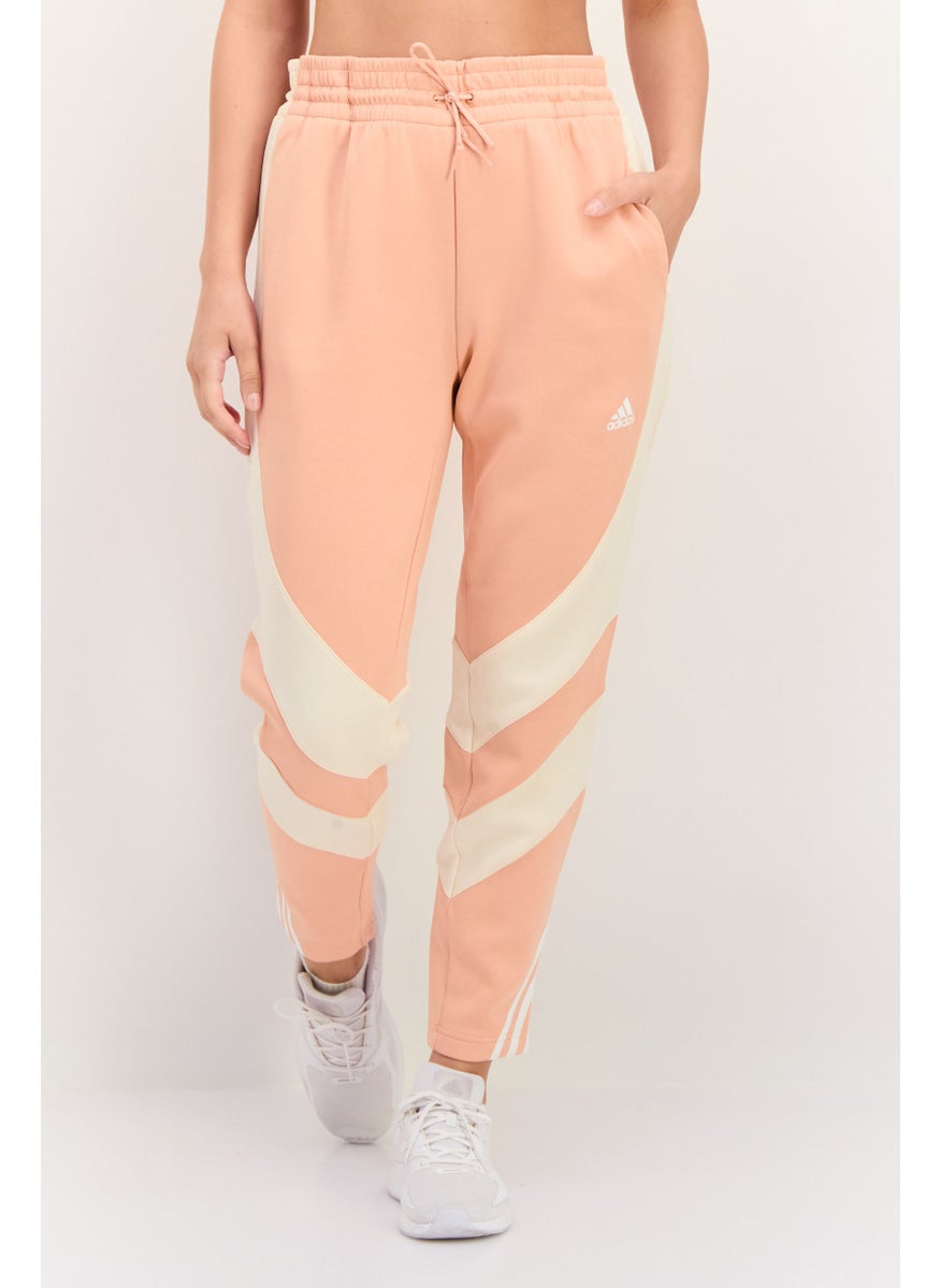 Adidas Women Sportswear Fit Training Sweatpants, Peach  - Image 1