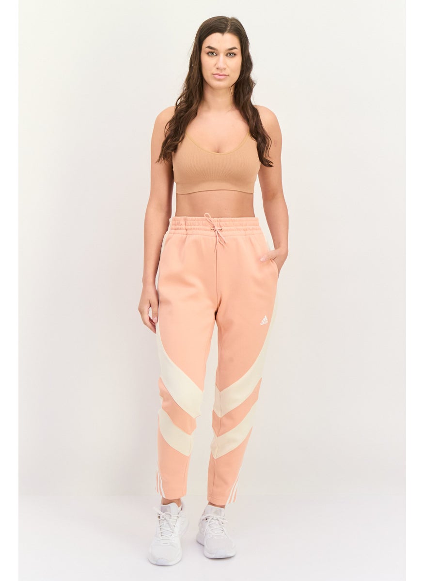 Adidas Women Sportswear Fit Training Sweatpants, Peach  - Image 4