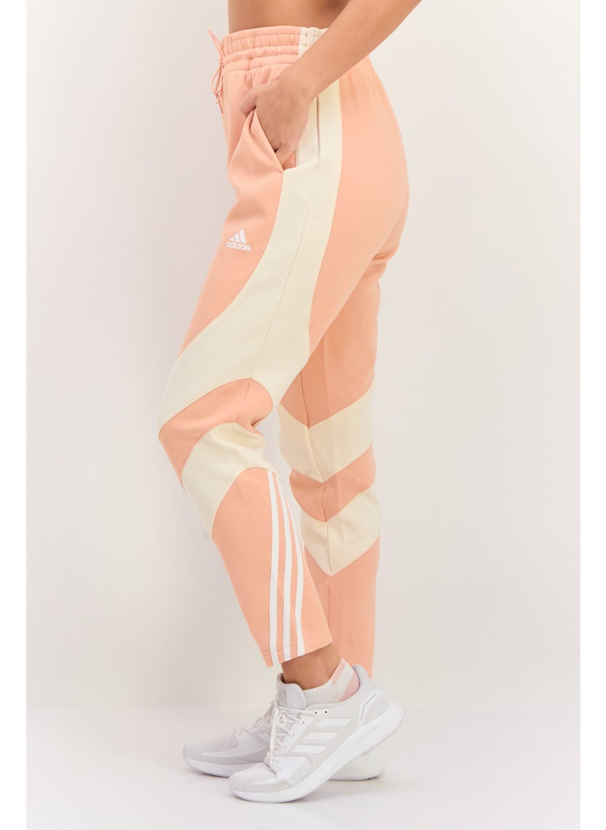 Adidas Women Sportswear Fit Training Sweatpants, Peach  - Image 2
