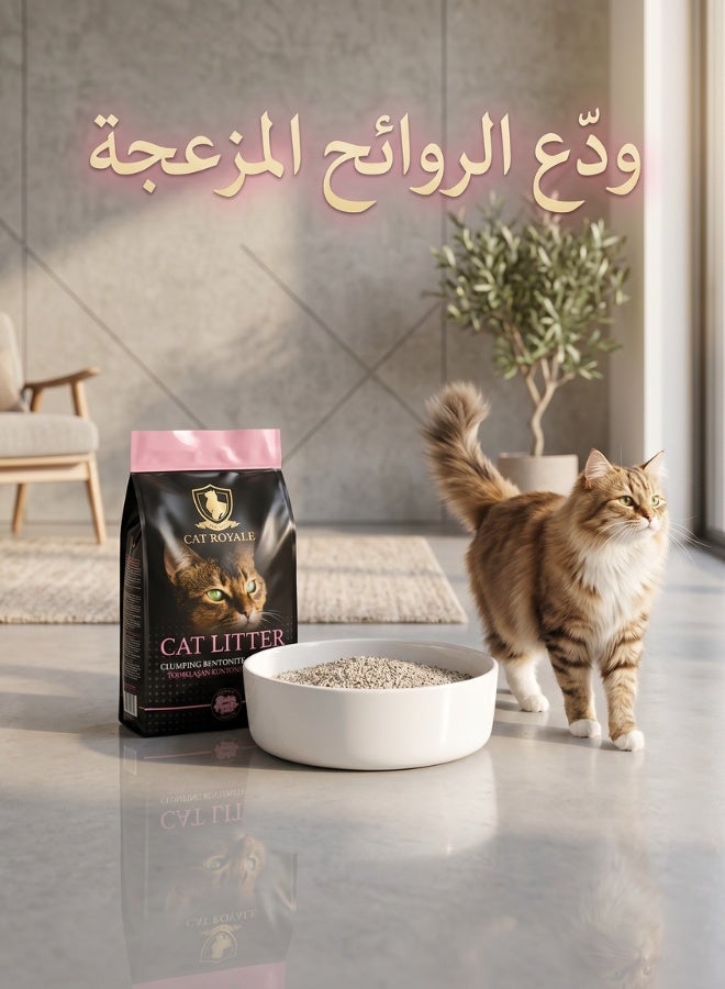 Cat Royale Clumping Cat Litter with Baby Powder Scent | 5L for Easy Cleaning & Calming Freshness - Image 2