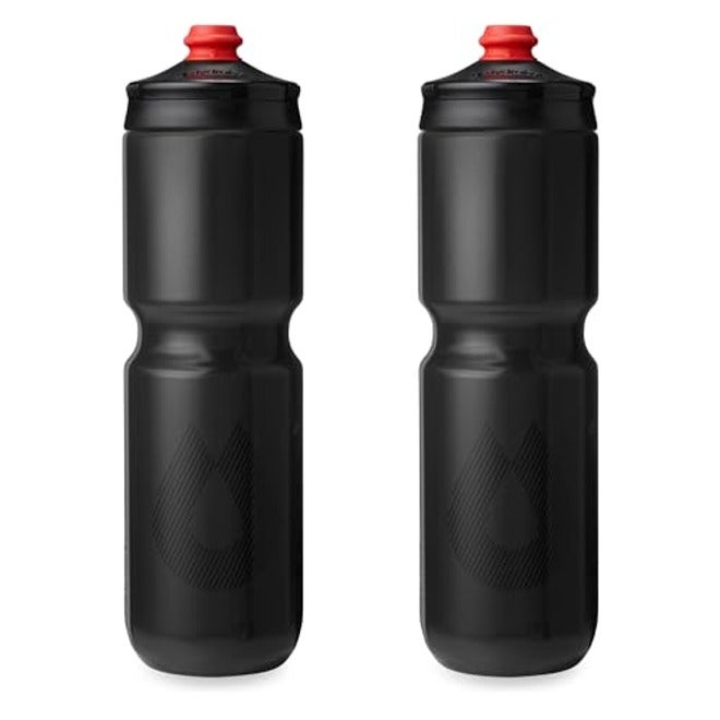 HydraPak Breakaway® Surge 2-Pack - 30oz White Lightweight Bike Water Bottle