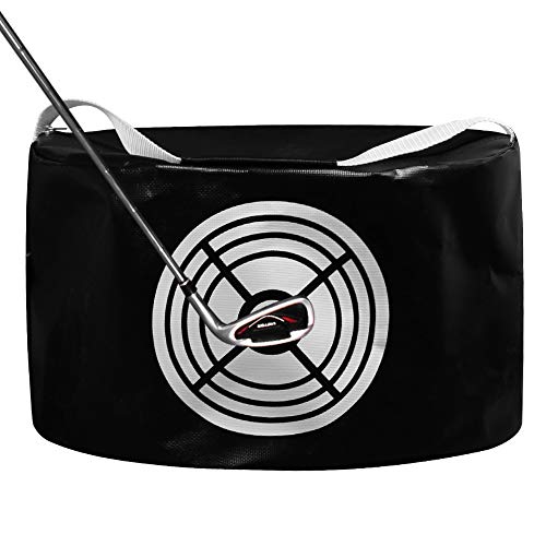 Scott Edward Golf Smash Bag Golf Impact Bag, Power Smash, Hitting Pocket, Practice Swing Tool Waterproof Durable PVC Fabric (Black) - Image 1
