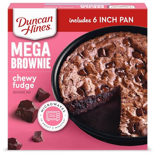 Duncan Hines MEGA Brownie Mix, Chewy Fudge, Halloween Baking, 7.7 oz. - Image 1
