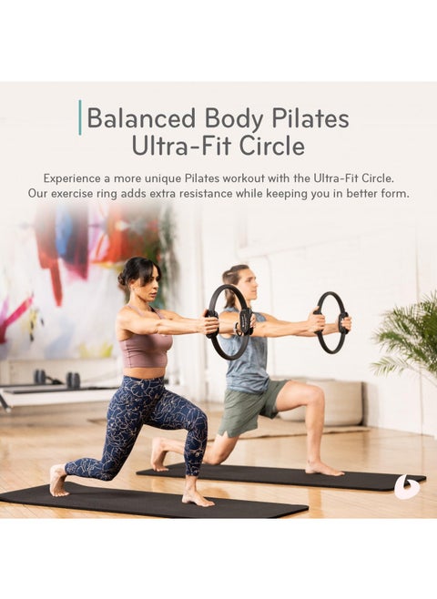 Balanced Body Ultra-Fit Circle, Pilates Ring for Flexibility, Strength, and Balance, Fitness Equipment for Home or Studio, 15 Inches