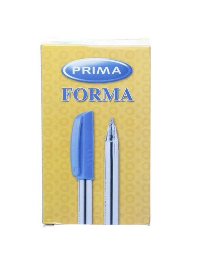 قلم حبر جاف بريما فورما (1.0 مم، أزرق) - مجموعة من 24 قطعة