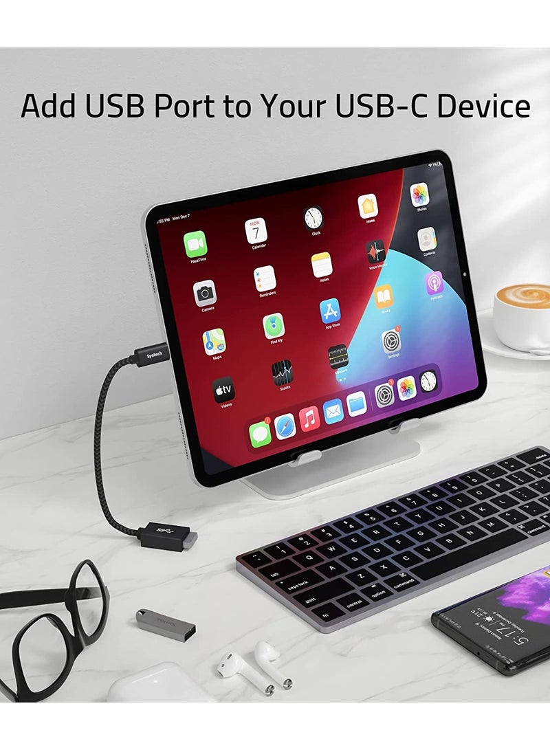 سينتيك محولات Syntech (حزمة من قطعتين) من USB-C إلى USB 3.0 - محول Type-C أنثى إلى USB 3.0 ذكر - يدعم خاصية OTG - متوافق مع iPad Air 2020 و MacBook Pro/Air 2019 - Image 3