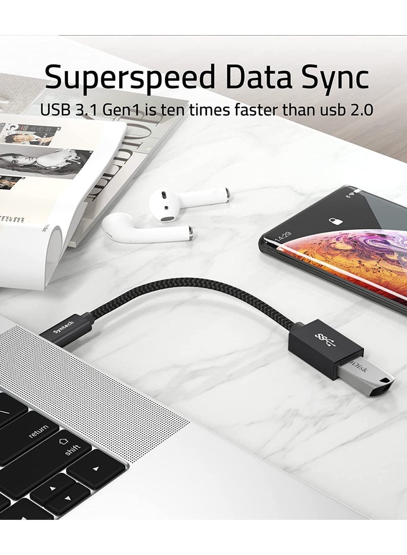 سينتيك محولات Syntech (حزمة من قطعتين) من USB-C إلى USB 3.0 - محول Type-C أنثى إلى USB 3.0 ذكر - يدعم خاصية OTG - متوافق مع iPad Air 2020 و MacBook Pro/Air 2019 - Image 5