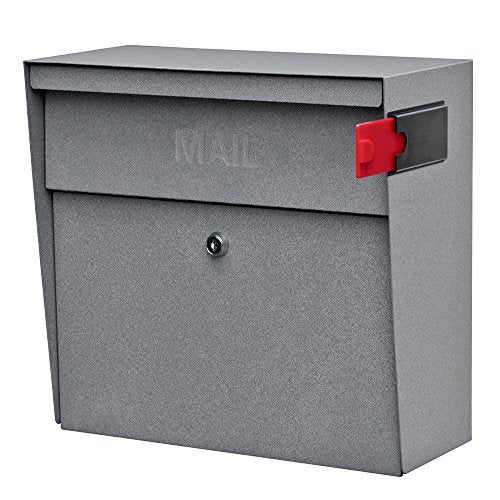 Mail Boss 7161 Metro Locking Security Wall Mount Mailbox, Granite,Medium - Image 1