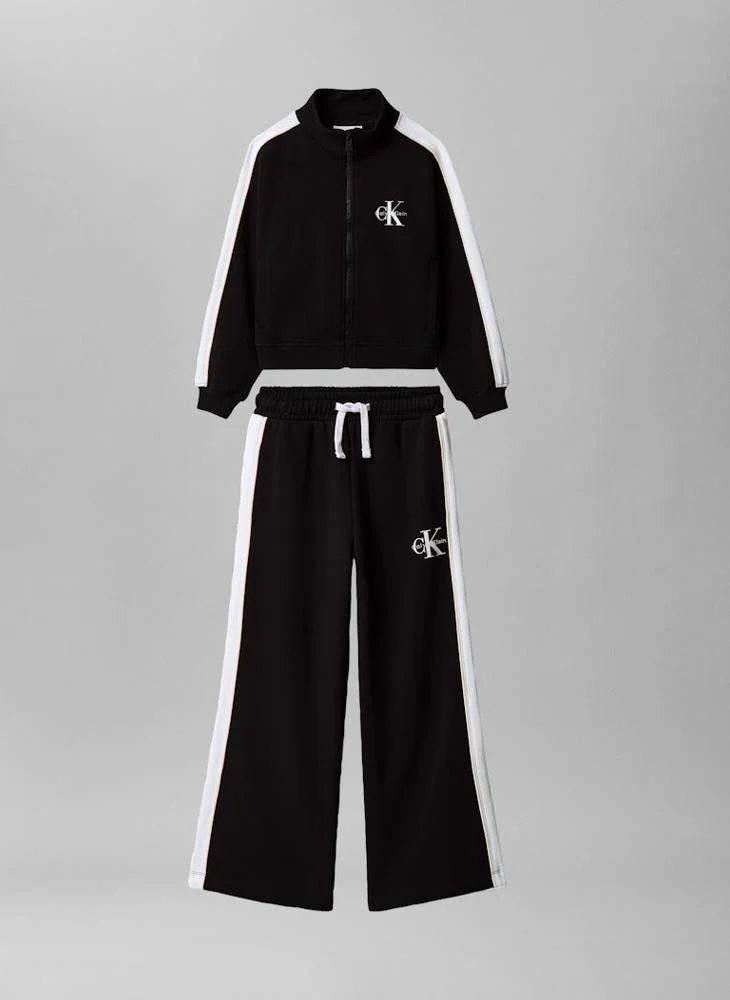 Calvin Klein Jeans Pvh Black Monologo Track Top And Joggers Set for Women | Best Price UAE