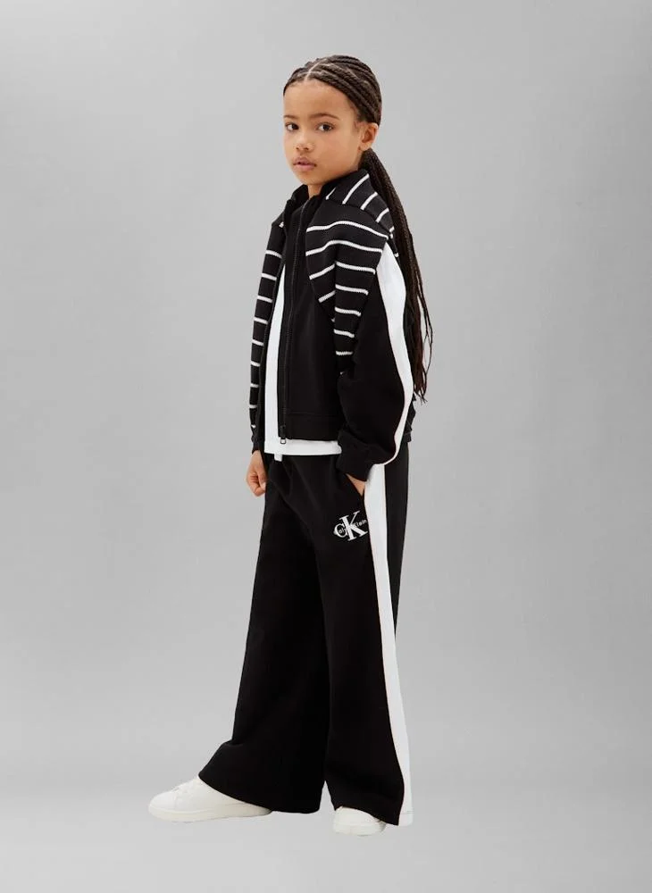 Calvin Klein Jeans Pvh Black Monologo Track Top And Joggers Set for Women | Best Price UAE