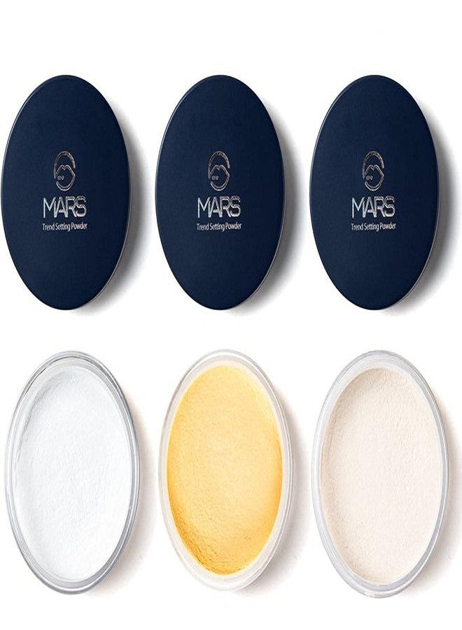 MARS Trend Setting Ultra Fine Matte Loose Powder For All Skin Type Compact (Banana, Matte Translucent, Soft Light, 24 g),Assorted - Image 1