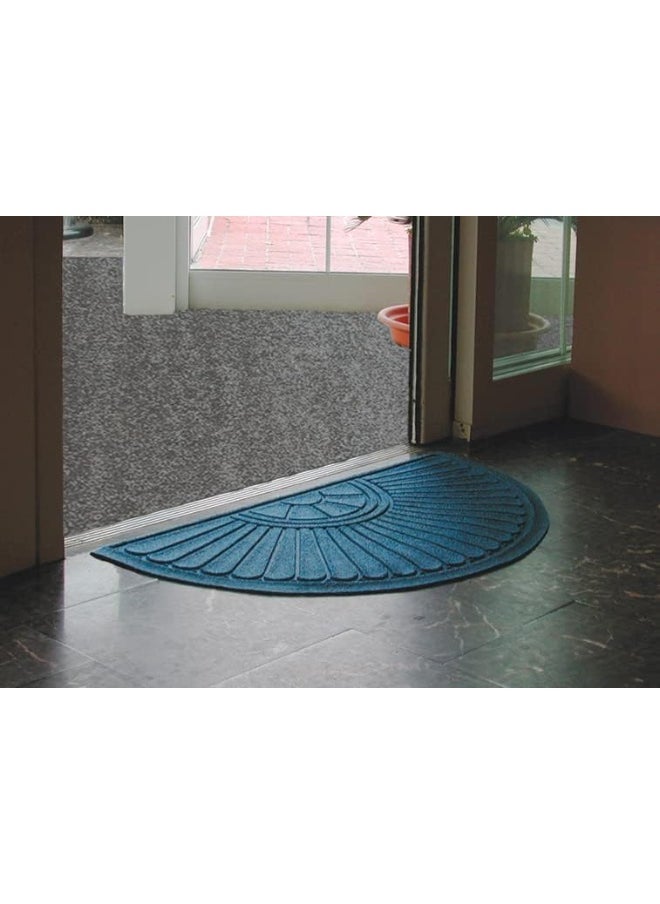 SAQOWARE Alsaqer Door Mat/Bathroom Mat Half Oval Shape with Rubber Back Grip-50x80 cm  - Image 4