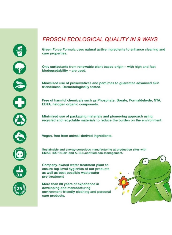 Frosch Dishwashing Liquid Aloe Vera 1.5 L - Gentle and Effective Cleaning with Aloe Vera Extract - Image 4
