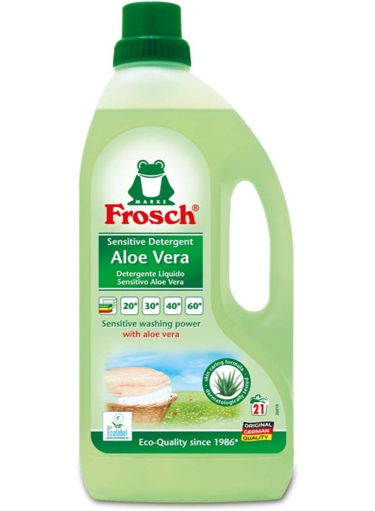 Frosch Dishwashing Liquid Aloe Vera 1.5 L - Gentle and Effective Cleaning with Aloe Vera Extract - Image 1