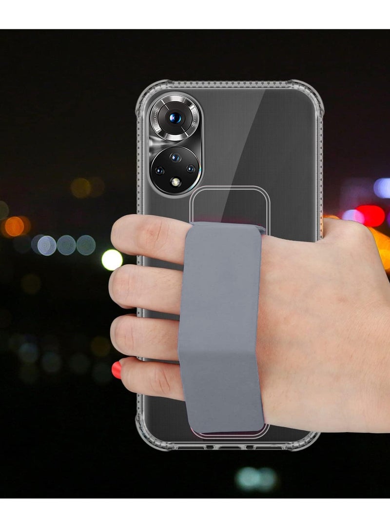 Wtech TPU Hand Grip Air Pillow Case Cover For Honor 50 5G 2021 Clear/Grey - Image 3