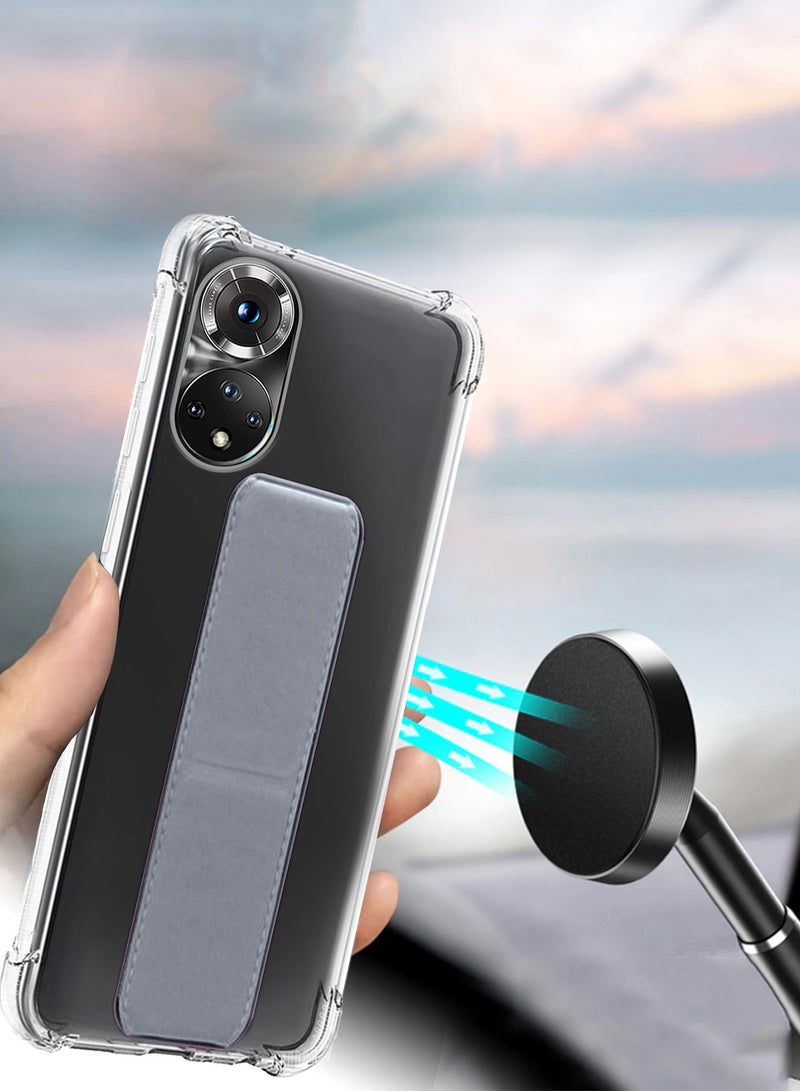 Wtech TPU Hand Grip Air Pillow Case Cover For Honor 50 5G 2021 Clear/Grey - Image 4