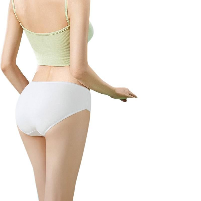 MZ ملابس داخلية نسائية للاستعمال مرة واحدة، عبوة من 5 قطع، مقاس L للسفر من القطن - Image 1