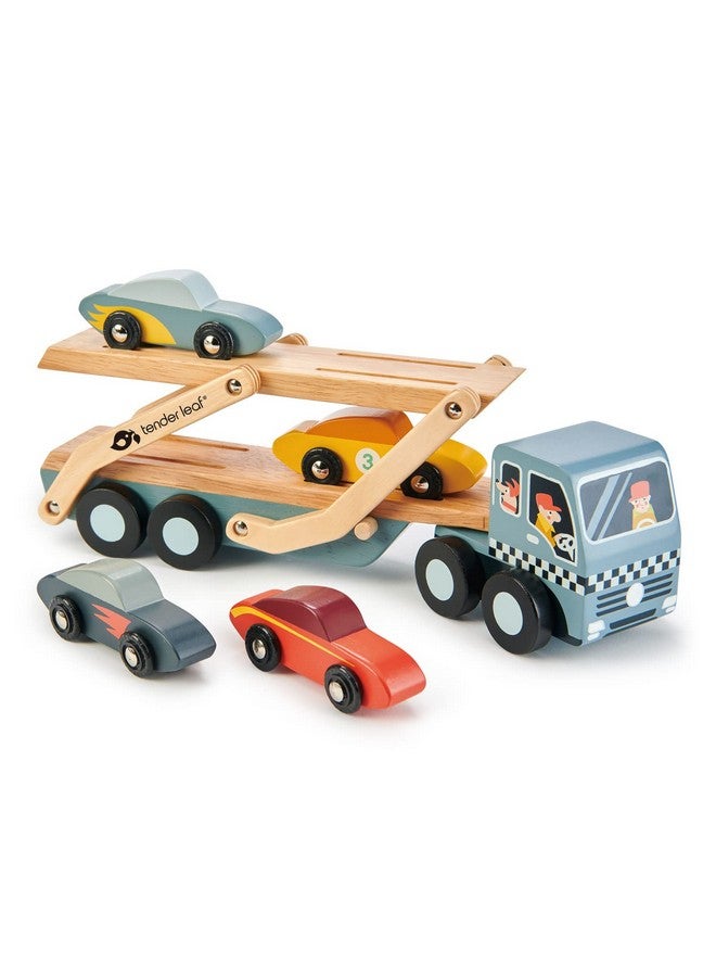 Tender Leaf Toys Car Transporter Imaginative Play Gift For Children Encourage Social Development And Language Skills - Image 1