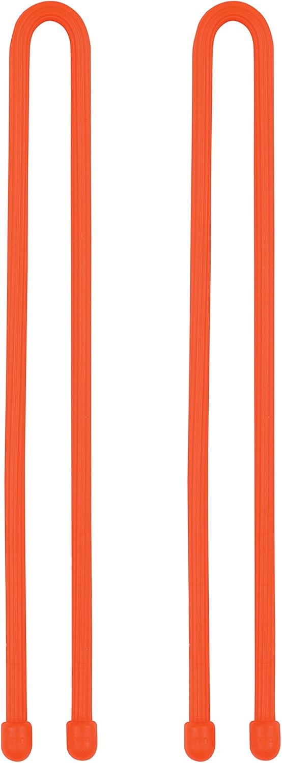 NiteIze Nite Ize Inc GT12312R3 Nite Ize Original Gear Reusable Rubber 12 Inch 2Pack Bright Orange Made in The USA Twist Tie 2 Count Pack of 1 - Image 2