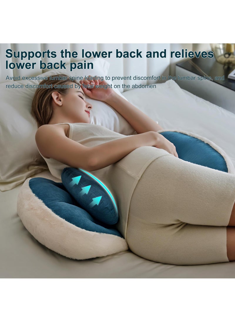 Y&D Pregnant Women's Pillow For Waist Protection Side Lying Pillow Abdominal Support Sleeping During Pregnancy U-Shaped Backrest Pillow Adjustable Removable And Washable With A Laundry Bag  - Image 4