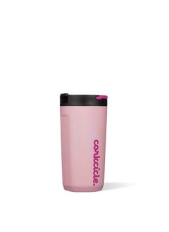 CORKCICLE Kids Insulated Water Bottle With Straw Stainless Steel Cotton Candy Holds 12 Oz  - Image 1