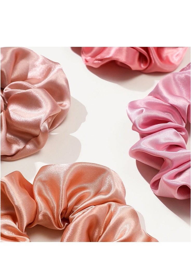 12-Piece Satin Hairbands Women Soft Elastic Hairbands Damage-Free Ponytail Holder Rubber Band Hair Accessories Gifts for Women Teenage Girls - Image 5