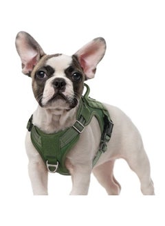 Rabbitgoo Tactical Dog Harness No Pull, Military Dog Vest Harness with Handle & Molle, Easy Control Service Dog Harness for Small Dogs Training Walking, Adjustable Reflective Pet Harness, Green, S  - Image 1