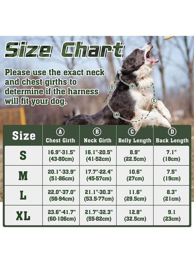 Rabbitgoo Tactical Dog Harness No Pull, Military Dog Vest Harness with Handle & Molle, Easy Control Service Dog Harness for Small Dogs Training Walking, Adjustable Reflective Pet Harness, Green, S  - Image 2