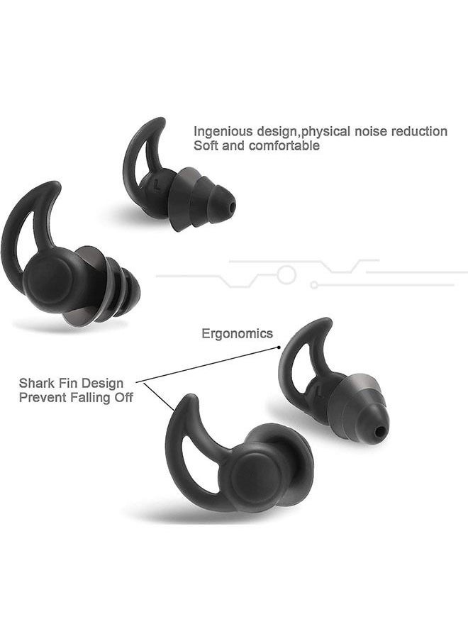 Ear Plugs for Sleeping Noise Reduction, Soft Reusable Silicone Sleep Earplugs, Protection Sound Blocking Earplugs for Sleep Snoring