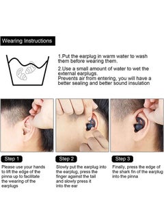 imebobo Ear Plugs for Sleeping Noise Reduction, Soft Reusable Silicone Sleep Earplugs, Protection Sound Blocking Earplugs for Sleep Snoring  - Image 3