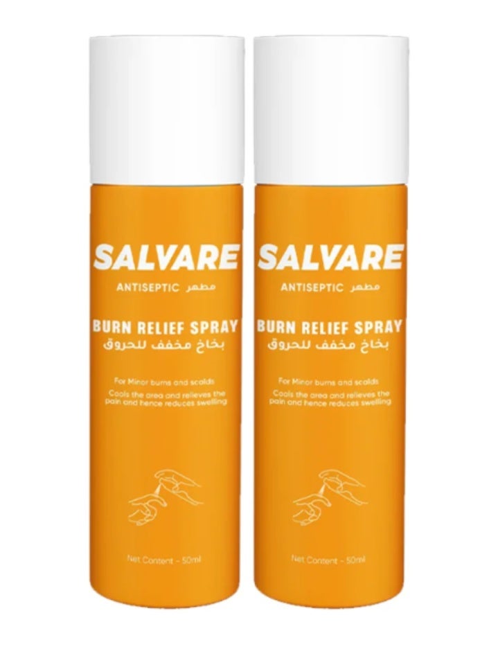 Salvare Antiseptic Burn Relief Spray 50Ml 2PCS