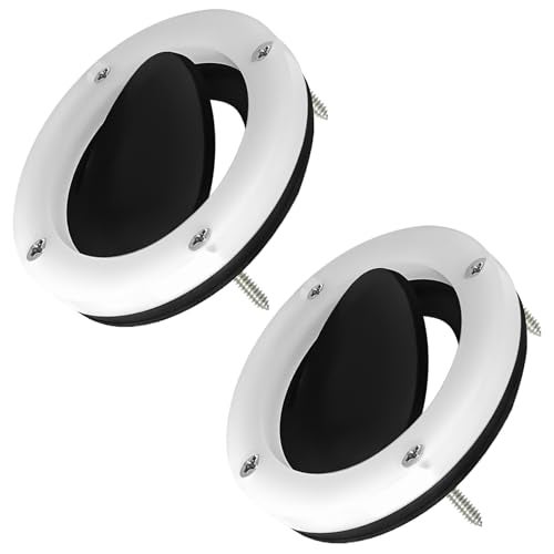 ulapithi 38763 Boat SelfBailing Cockpit Mounted Scupper Valve Kit 278 inch Rubber Flapper Valve and Gasket Boat Scupper Flapper Self Bailing Valve Flush Mount Scupper Adapter with Retainer Ring and Screws - Image 1