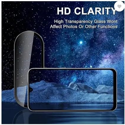 ZARALA Camera Lens Frame Glass Compatible with OnePlus 15R Tempered Glass Aluminum Alloy Frame Individual Camera Lens Protector Cover Silver - Image 3
