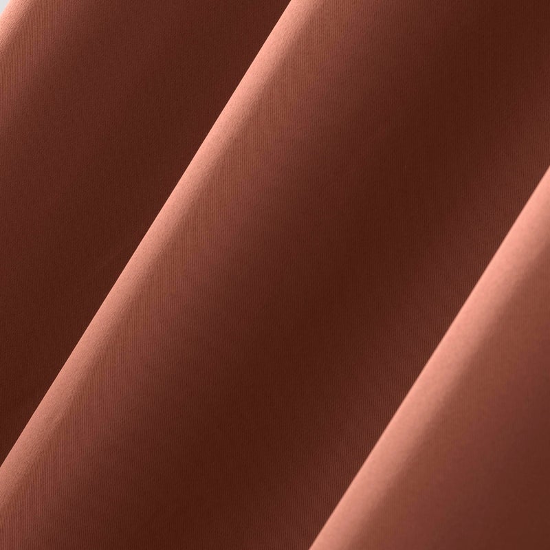 Sun Zero Easton Energy Saving Blackout Grommet Curtain Panel, 40" x 95", Terracotta Orange - Image 3