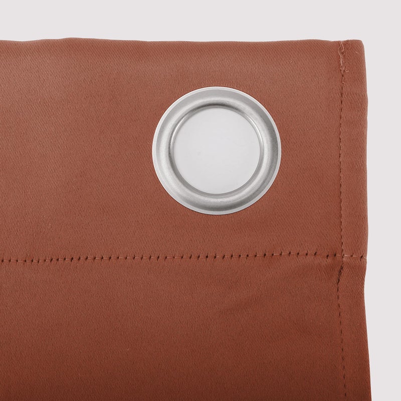 Sun Zero Easton Energy Saving Blackout Grommet Curtain Panel, 40" x 95", Terracotta Orange - Image 5