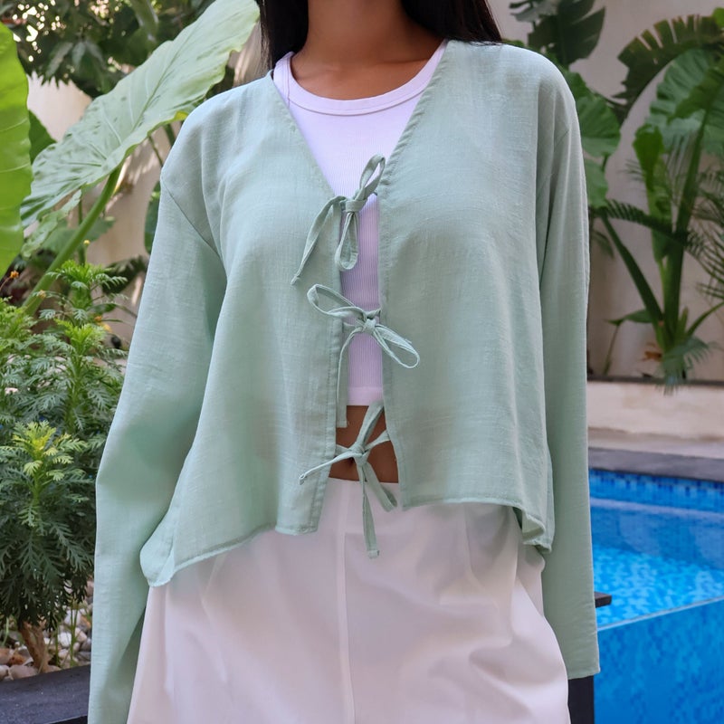 Pavo Sarah Mint Blouse - Image 1