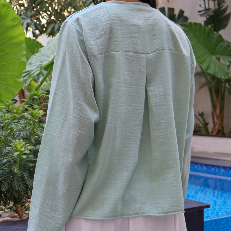 Pavo Sarah Mint Blouse - Image 4